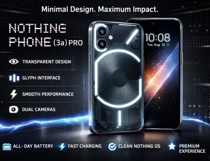 Nothing Phone (3a) Pro: Minimal Design, Maximum Impact