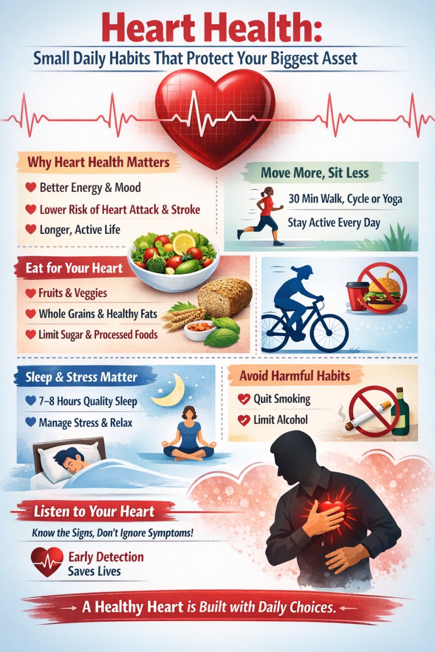 ❤️ Heart Health: Small Daily Habits That Protect Your Biggest Asset
